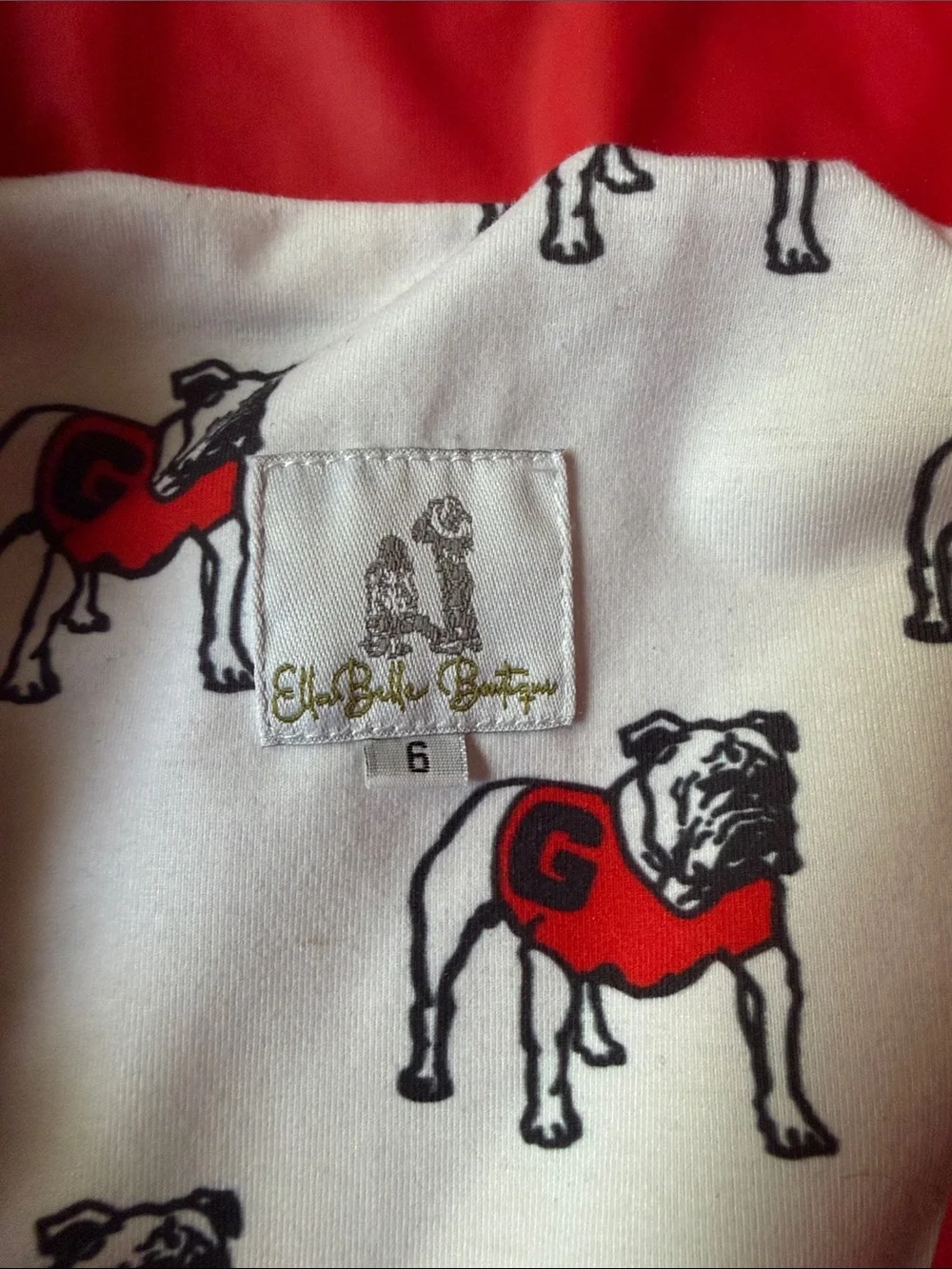 UGA Red Hooded Rain Jacket with UGA Dawg Patch